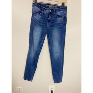 American Eagle Stretch Women's Dark Wash Denim SZ 4 Jeans